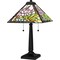 Quoizel Tiffany Table Lamp Tiffany 2 Lights Matte Black TF16145MBK - alternate 1